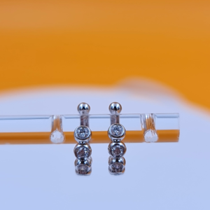 Bezel Set Bubble Ear Cuffs