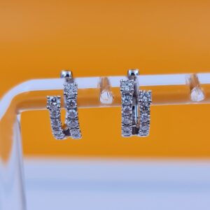 Twin‑Band Pavé Ear Cuff